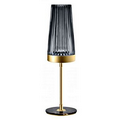 Waterford Pleated Lighting Table Lamp Charcoal 110v